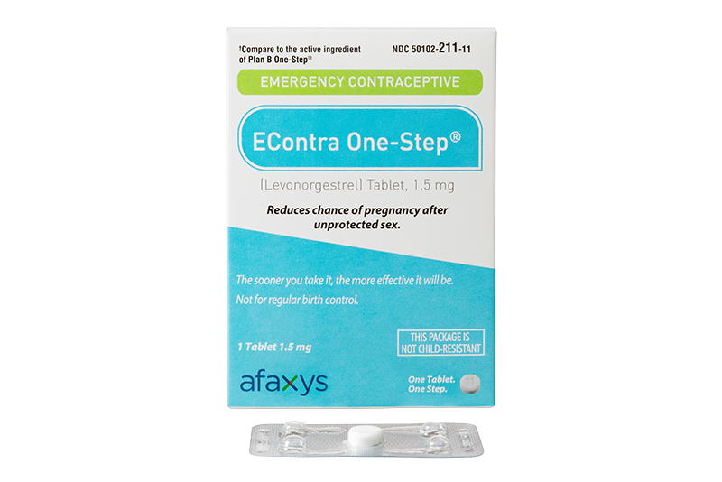 EContra box and pill pack